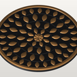 mandala-relief-panel-150mm.png Lotus Mandala Relief Panel 150mm - Trivet and Wall Medallion