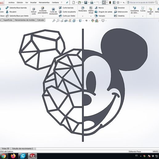 mickey mouse to decorate walls - 3D model önizlemesi