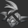 mascaraPartes.png Goku Mask Dragon Ball - In parts for small 3d printers