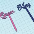 king and queen.jpg Queen and King skewers - Toothpick