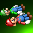 sa0012.png Flexi Schlüsselanhänger - Mario Bros - Flexi Print in Place