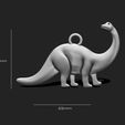 10_3DP~1.jpg Dino Pendant Keychain - 3D STL File for 3D Printing