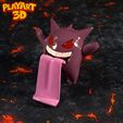 3.jpg GENGAR - SUPPORTO PER SMARTPHONE - FACILE DA STAMPARE - SENZA SUPPORTI