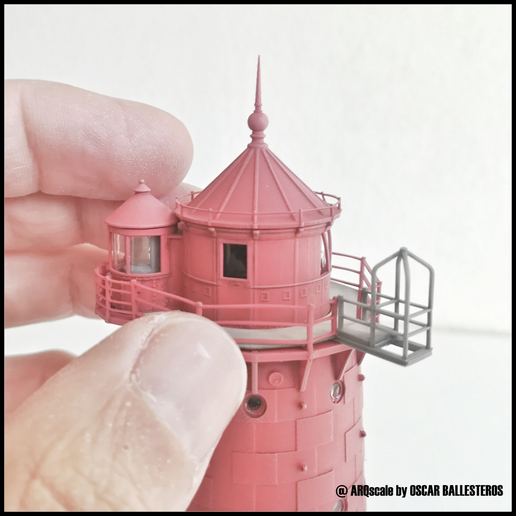 Arngast-Lighthouse-4.png ARNGAST LIGHTHOUSE - N (160) SCALE MODEL LANDMARK