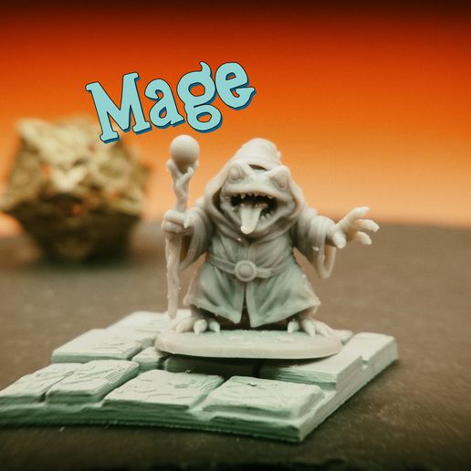 Mage Frog - Tabletop Miniature