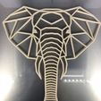 IMG_5021.jpg STL file Elephant 'geometric'・Template to download and 3D print