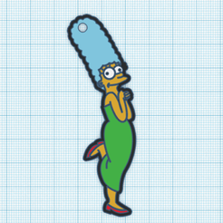 marge-tinker.png Fichier STL Porte-clés Marge Simpson・Modèle à télécharger et à imprimer en 3D