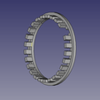 cryptex_bague_anneau_ecriture.png Free STL file Cryptex with 4 alphabetic multicombination rings・3D printer design to download