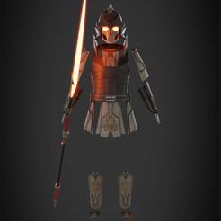 DarthBaneBundleArmorFrontal.png Fichier STL Star Wars Dark Bane Armure complète et pique pour Cosplay・Modèle pour impression 3D à télécharger