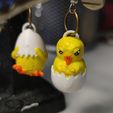 1667137054412.jpg STL file earrings of chicks in shell・3D print model to download