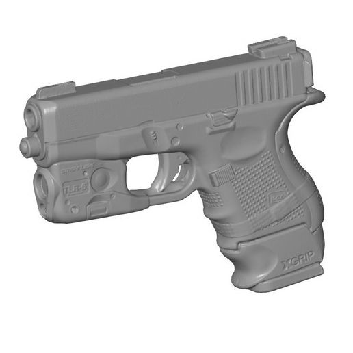 Glock26-TLR6_03.jpg GLOCK 26 9MM PISTOL avec Streamlight TLR-6 REAL SIZE SCAN