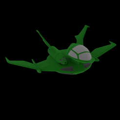 Dopp-01.png Datei STL Gundam Zeon Dopp Attack Fighter・Modell für 3D-Druck zum herunterladen
