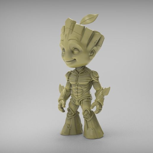 🦸 Young Groot - Miniature Figurine・ OBJ File for 3D printing・Cults