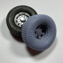 IMG_0785.jpg STL file BIG RIG Float Tires Michelin Truck 22.5"x 44" x 14"・Design to download and 3D print, MCSDesign