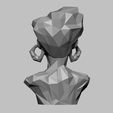 08.jpg african low poly modern female bust 3D print model