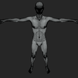 7.png Human Body Mesh In T-Pose