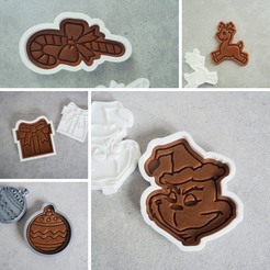 chrsitmas-set.png Файл STL Упаковка рождественских формочек для печенья・Шаблон для загрузки и 3D-печати
