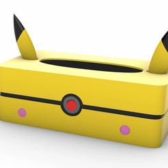 1.jpg Pokeball y Pikachu Caja de pañuelos