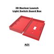 3D Nuclear Launch Light Switch Guard Box ALEX ALDRIDGE 3D Light Switch Cover Plate Guard Box