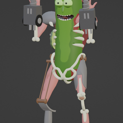 цвет.png 3D file FLEXI PRINT-IN-PLACE Pickle Rick・3D print model to download