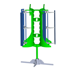 1.png 3D-Datei Vertikalachsen-Windkraftanlage kostenlos・3D-druckbares Design zum herunterladen