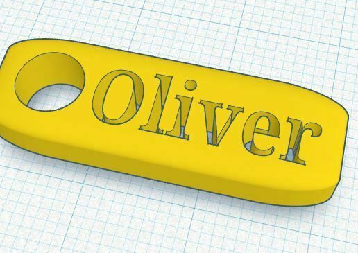 Oliver.jpg Keychain name Oliver