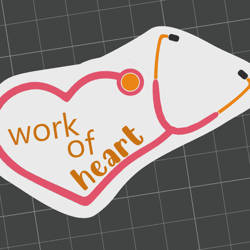 Badge Reel- Work of Heart