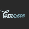 Theodore.png Nome personalizado "Theodore" - Estilo Disney | STL para impressão 3D + DXF para CNC