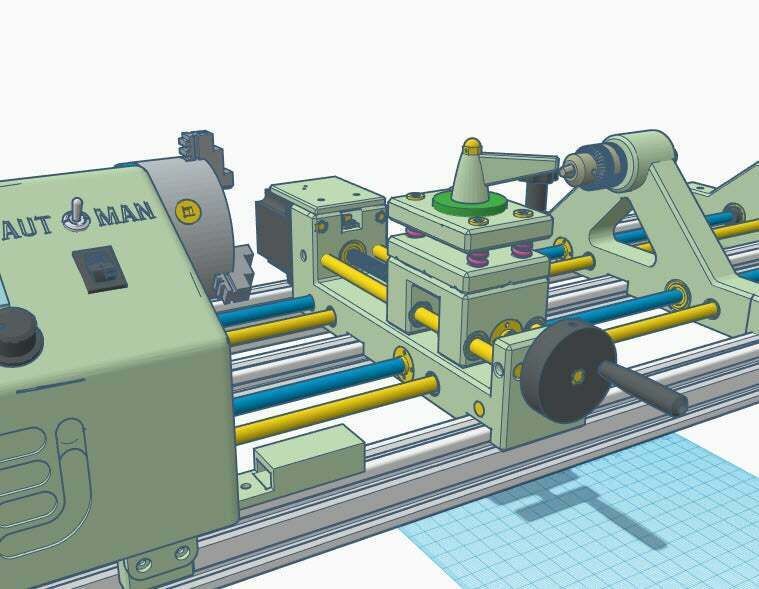 14.jpg STL file CNC Lathe 450mm "Iron worm"・3D printable model to download, francescangelif