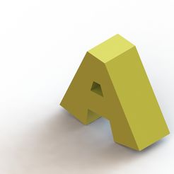 A3.JPG Free STL file Letter A・Design to download and 3D print