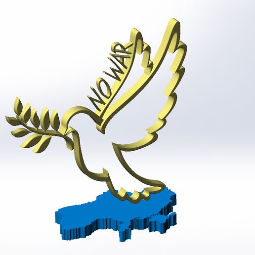 NO WAR 3D model