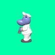 8.jpg Hippopotamus from Kindersurprise for 3D printing STL