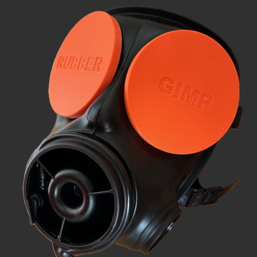 👁️ Avon S10 Gas Mask - eye caps/covers with TEXT・ 3MF File for