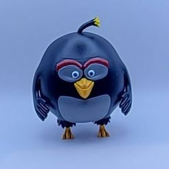 Photo-1.jpg STL-Datei Inspiriert von der Angry Birds-Figur Bombe・Modell für 3D-Drucker zum Herunterladen