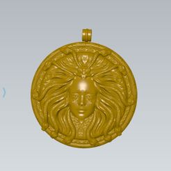IMG_20230226_211411.jpg STL file Medusa pendent・3D printing idea to download