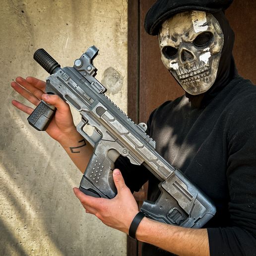M7-SMG-replica-prop-Halo-cosplay-2.jpg 光环 M7 / M7S SMG 武器枪支道具复制品