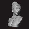 04.jpg Girl with a Pearl Earring 3D Portrait Sculpture