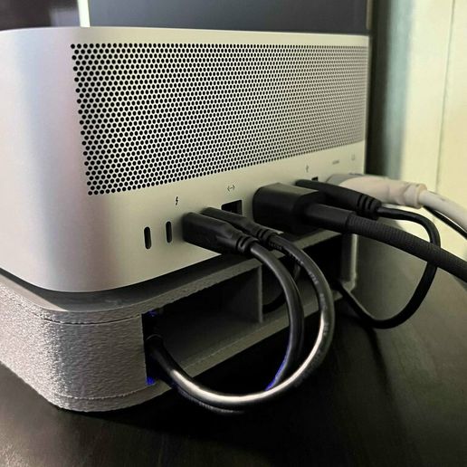 back.jpeg Mac Studio/Mini stand and accessory holder