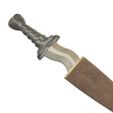 BWsword2.jpg Wavy Blade Sword / Dagger with Scabbard
