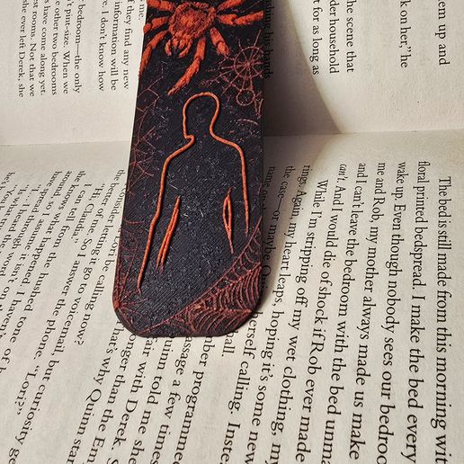 20251026_212423.jpg Stranger – The Shadowed Web Bookmark | Multi-Color 3D Print