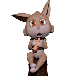 Fronte.png OBJ file Sitting Bunny・3D printable model to download, rbjackx