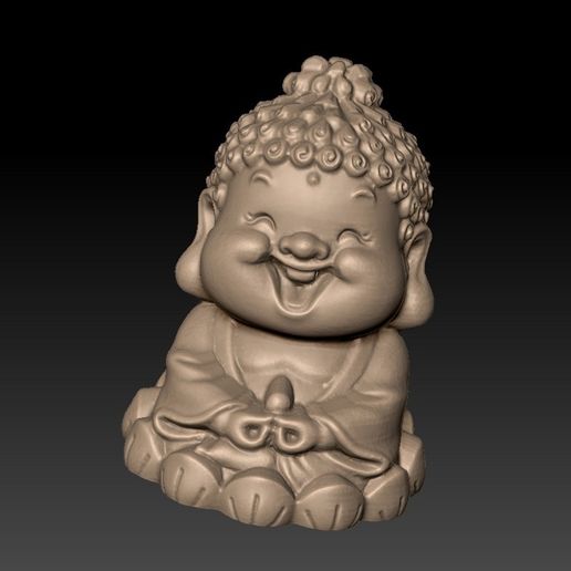BabyBuddha6.jpg Download free STL file baby buddha • 3D print template, stlfilesfree