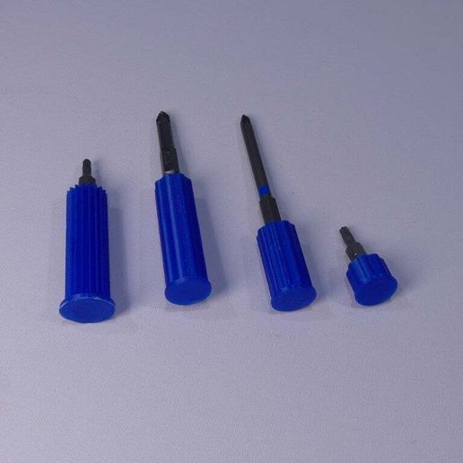Bit Mini Screwdriver -Schraubendreher Halter für Bits - 3D model önizlemesi