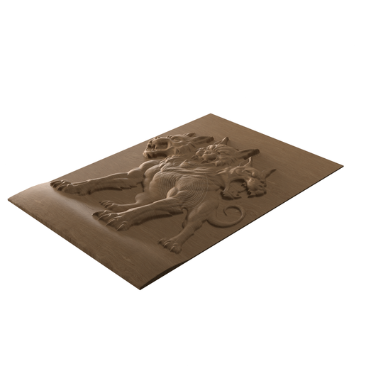SKU-_04_angle_oak.png Адская гончая Цербера - 3D STL модель
