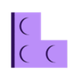 CORNER PLATE 1X2X2.stl 48x multiple bricks legoo