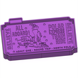 ink.png Polar Express Ticket Debossed Soap Wax STL Mold Housing
