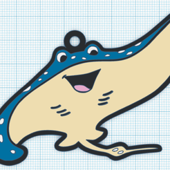 señor-raya-tinker.png Fichier STL Porte-clés M. Stingray de Finding Nemo・Design pour imprimante 3D à télécharger