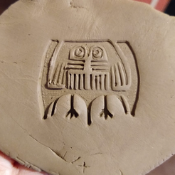 Captura-de-pantalla-2023-01-09-223532.png STL file OWL STAMP - OWL STAMP - PRECOLUMBIAN STAMPS COLLECTION・3D printable model to download