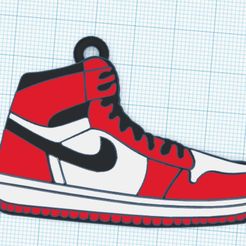 Llavero-Zapatillas-Jordan.jpg STL-Datei jordanischer schlüsselanhänger・3D-druckbares Modell zum herunterladen