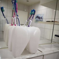 777.jpeg STL file Toothbrush Cup/ Tooth/ Tooth・Model to download and 3D print, HimbeerBrause93